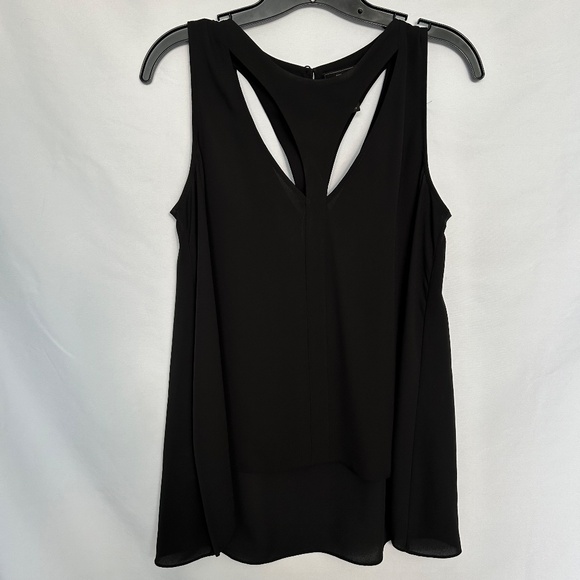 BGBC‎ Max Azria Black Hi Low top with neck and back Cut outs XS - Picture 1 of 9
